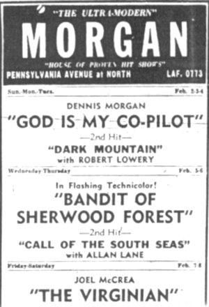 Morgan Theatre Ad Baltimore