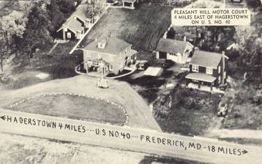 Pleasant Hill Motor Court Hagerstown Maryland Rt 40
              West
