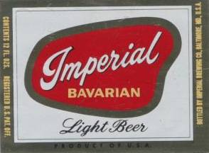 Imperial
                beer Baltimore label