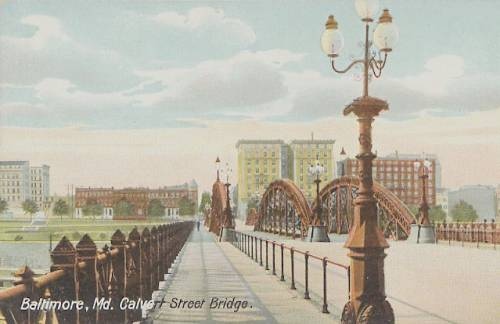 Calvert Street Bridge Baltimore Lions