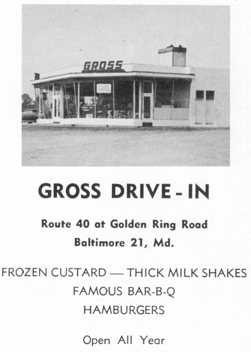 Gross drive in Baltimore Carry out Rt 40