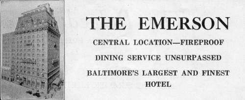 Emerson
              Hotel, Baltimore