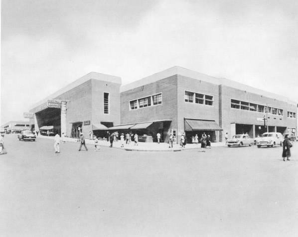 1950's view of Baltimore Lexingtn Market