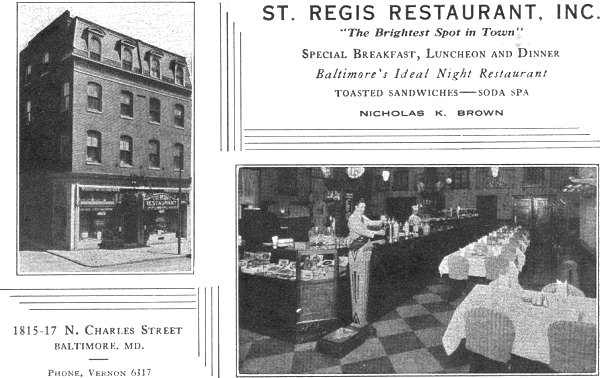St Regis Restaurant , Baltimore