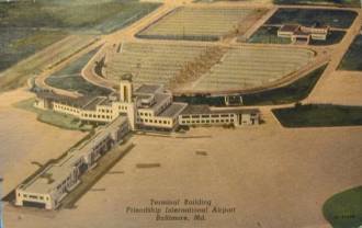 aerial
              view Friendship Airport Baltimore